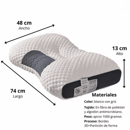 DELUXE ERGONOMIC PLUS Almohada Ortopedica 3d Con Alineación Cervical Perfecta- Promo 2x1
